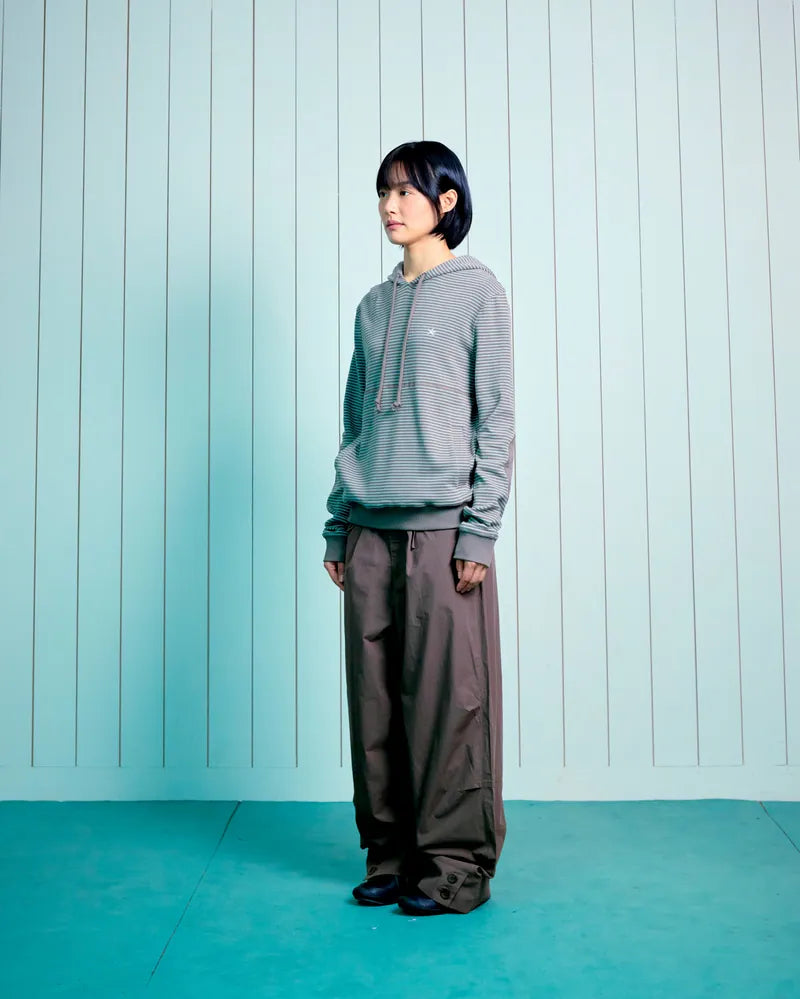 TCM contrast stripe hoodie