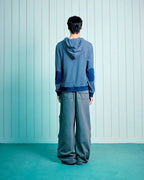 TCM contrast stripe hoodie