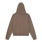 TCM logo applique hooded zip up