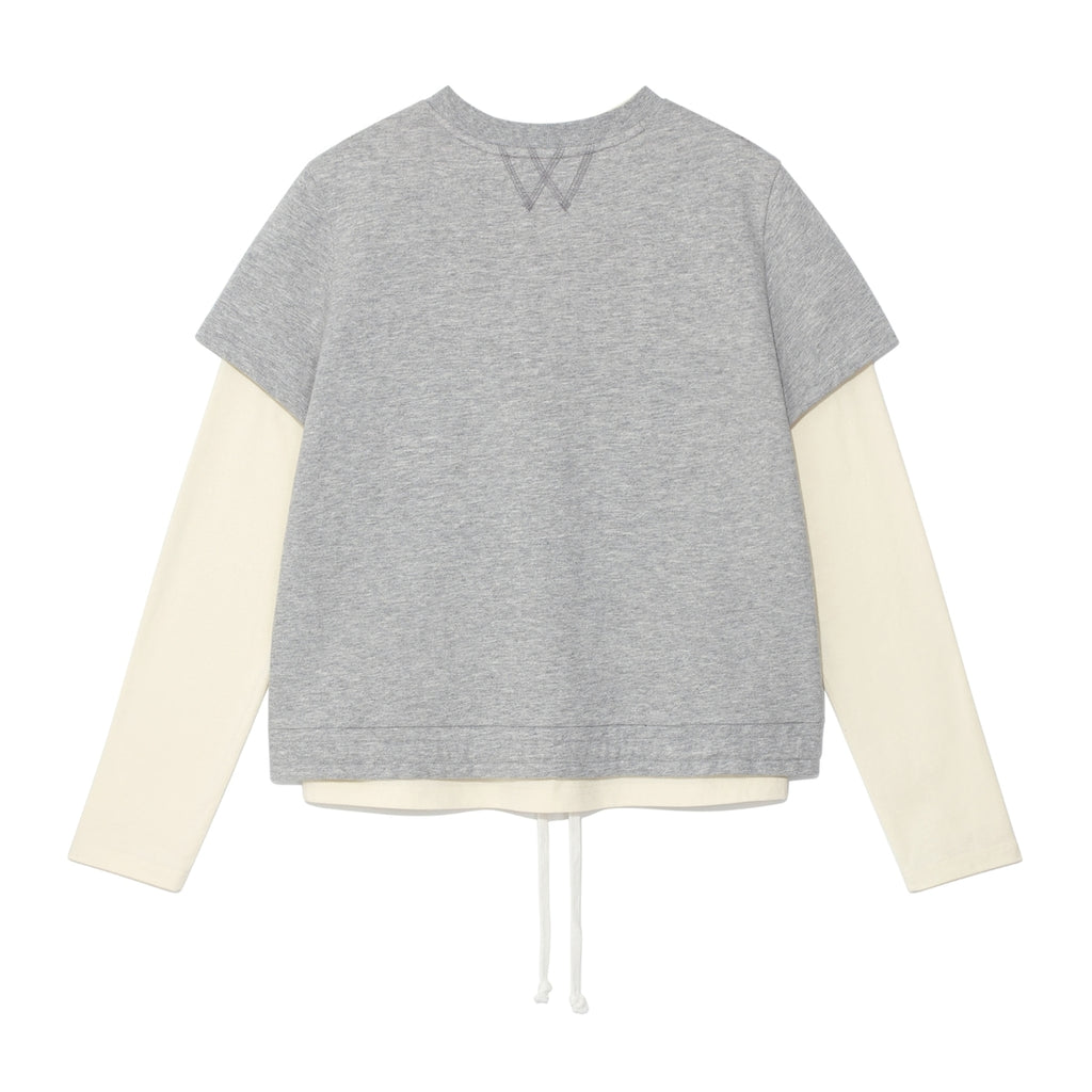 TCM crack string layered long sleeve