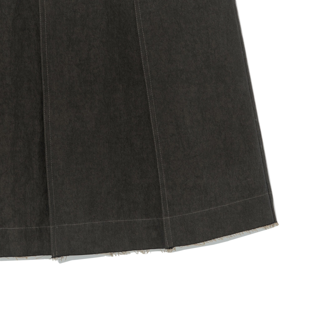 (w) TCM vintage denim pleated skirt