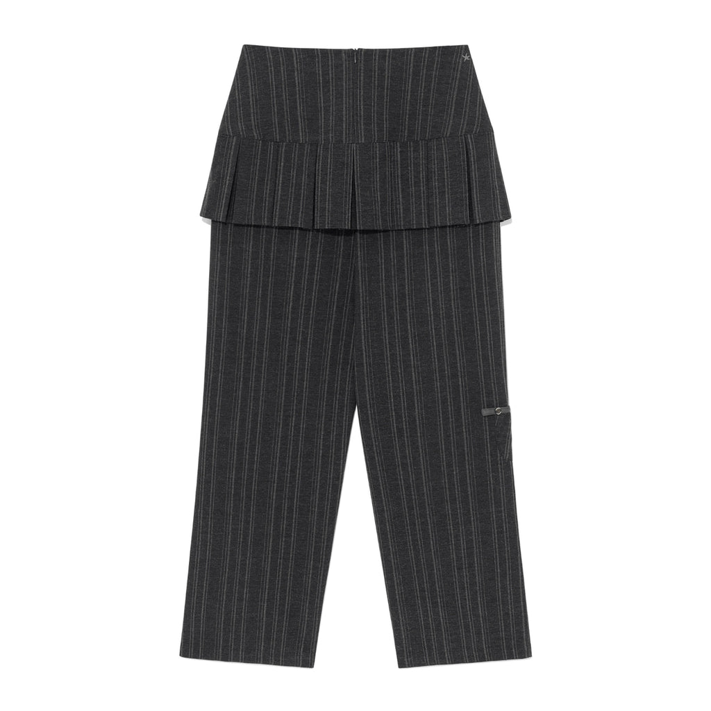 (w) TCM skirt layered button pants