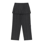 (w) TCM skirt layered button pants
