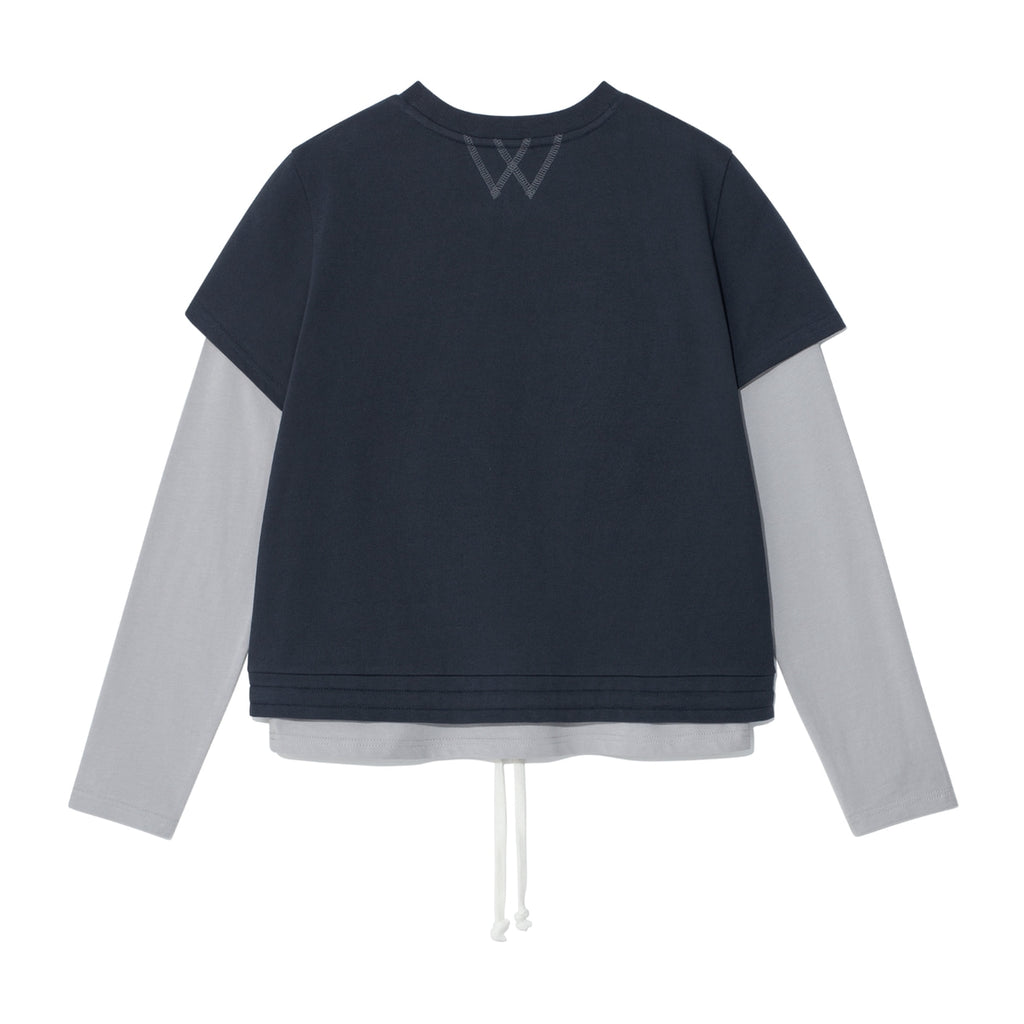 TCM crack string layered long sleeve