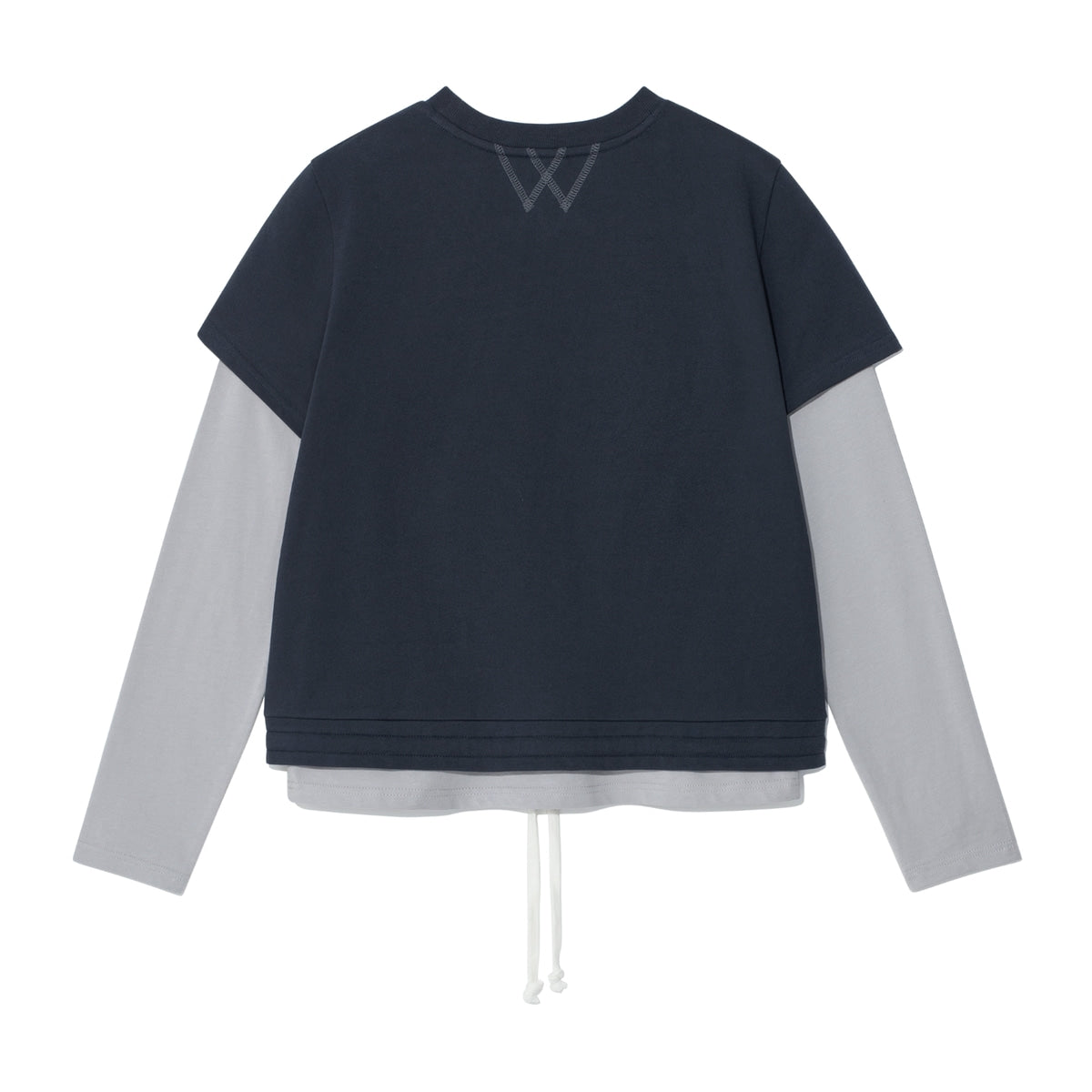 TCM crack string layered long sleeve