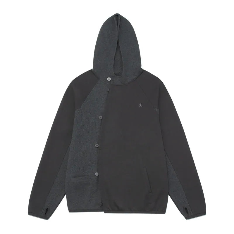 TCM curved button waffle jacket