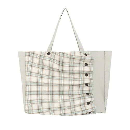 TCM 2-way check pintuck bag