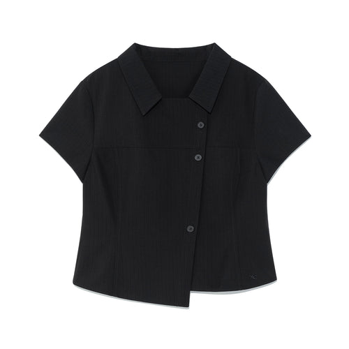 TCM 3-button stripe half shirt