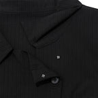 TCM 3-button stripe half shirt