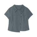 TCM 3-button stripe half shirt