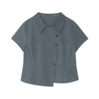 TCM 3-button stripe half shirt