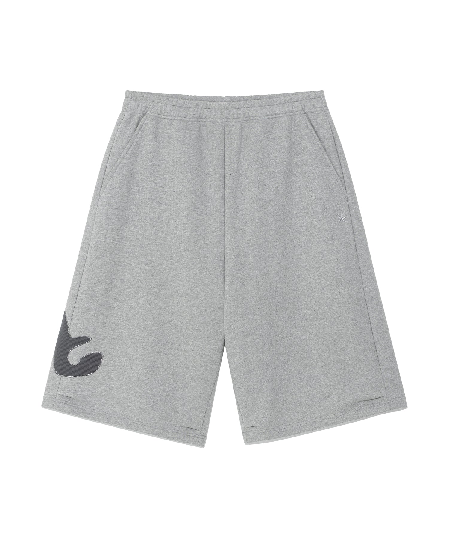 TCM zigzag stitch half sweat pants