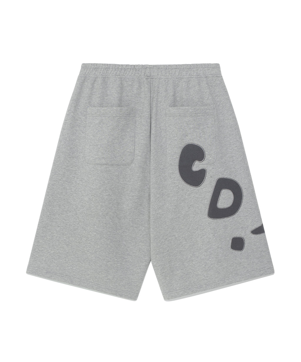 TCM zigzag stitch half sweat pants