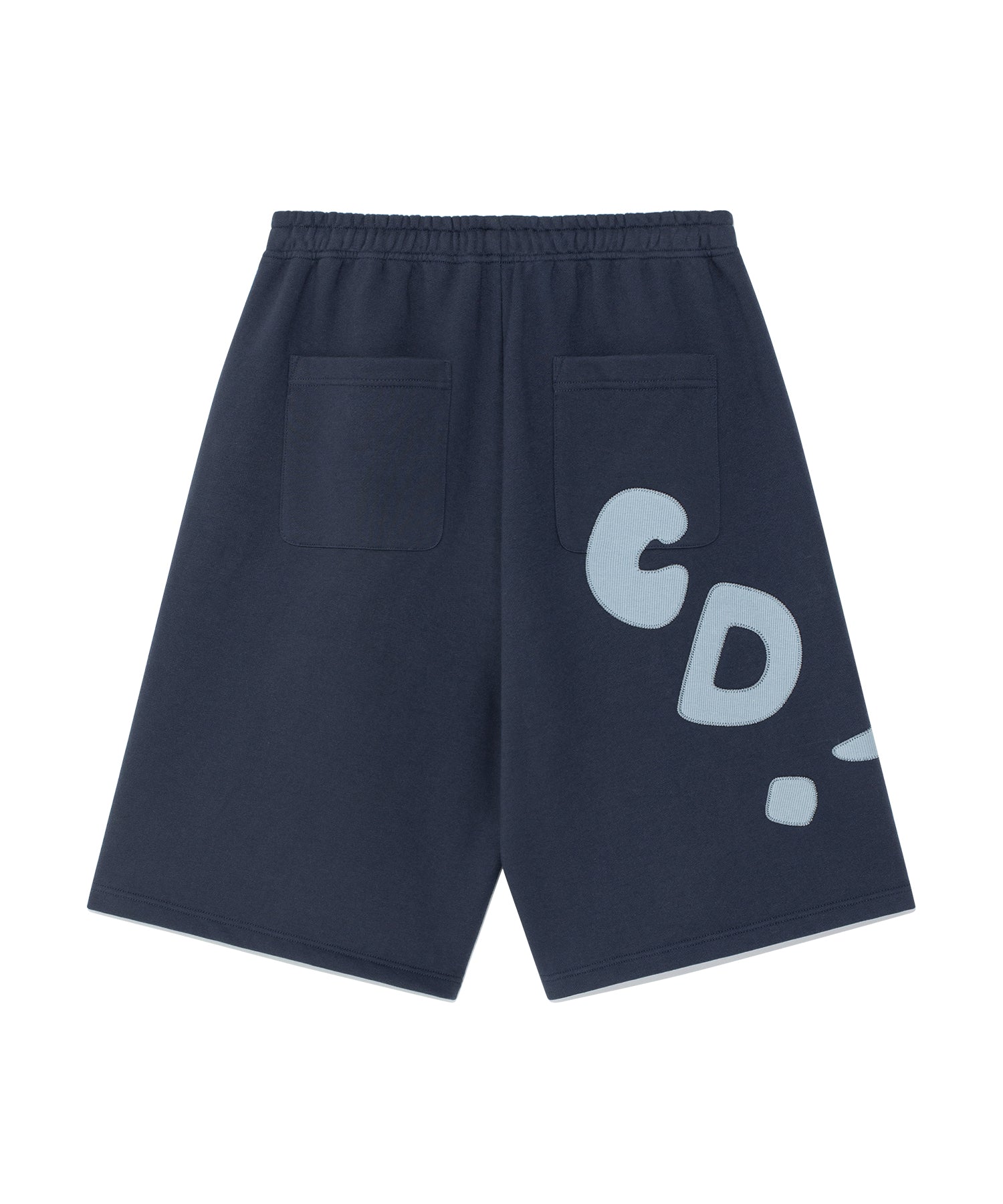 TCM zigzag stitch half sweat pants