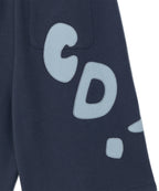 TCM zigzag stitch half sweat pants