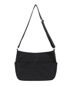 TCM stitch washed cross bag (black)