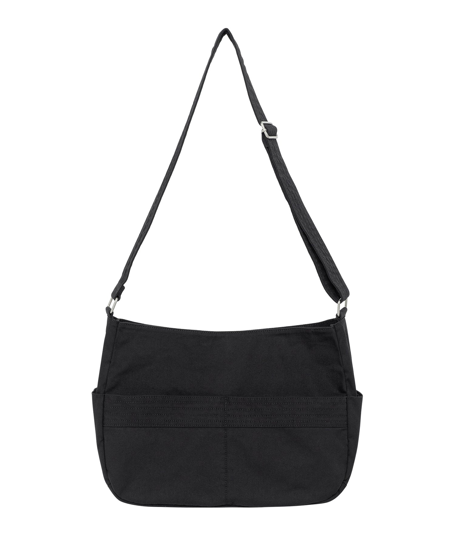 TCM stitch washed cross bag (black)