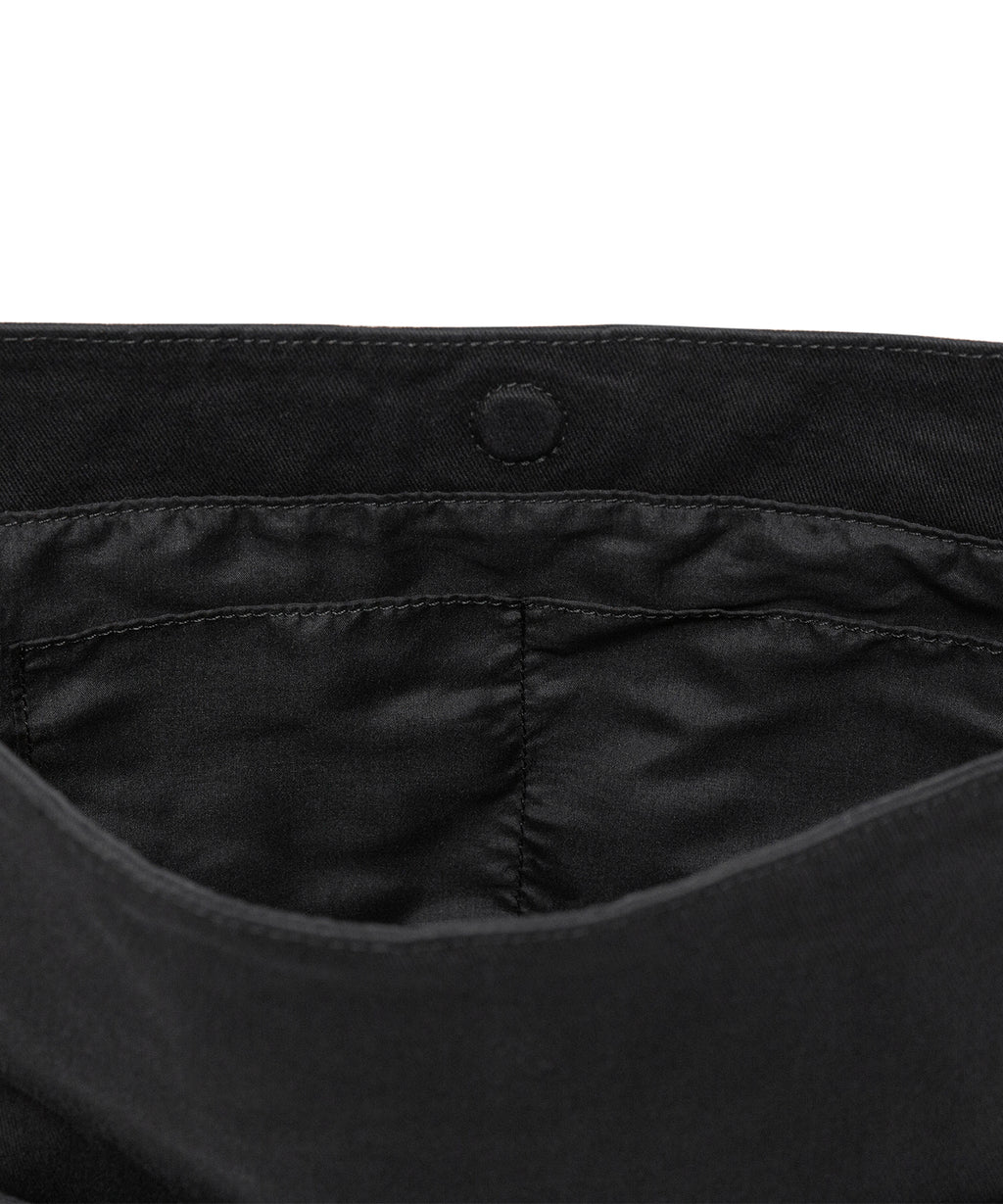 TCM stitch washed cross bag (black)