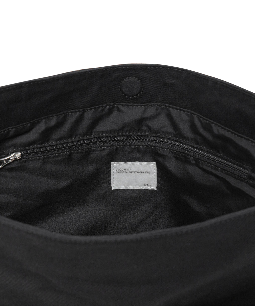 TCM stitch washed cross bag (black)
