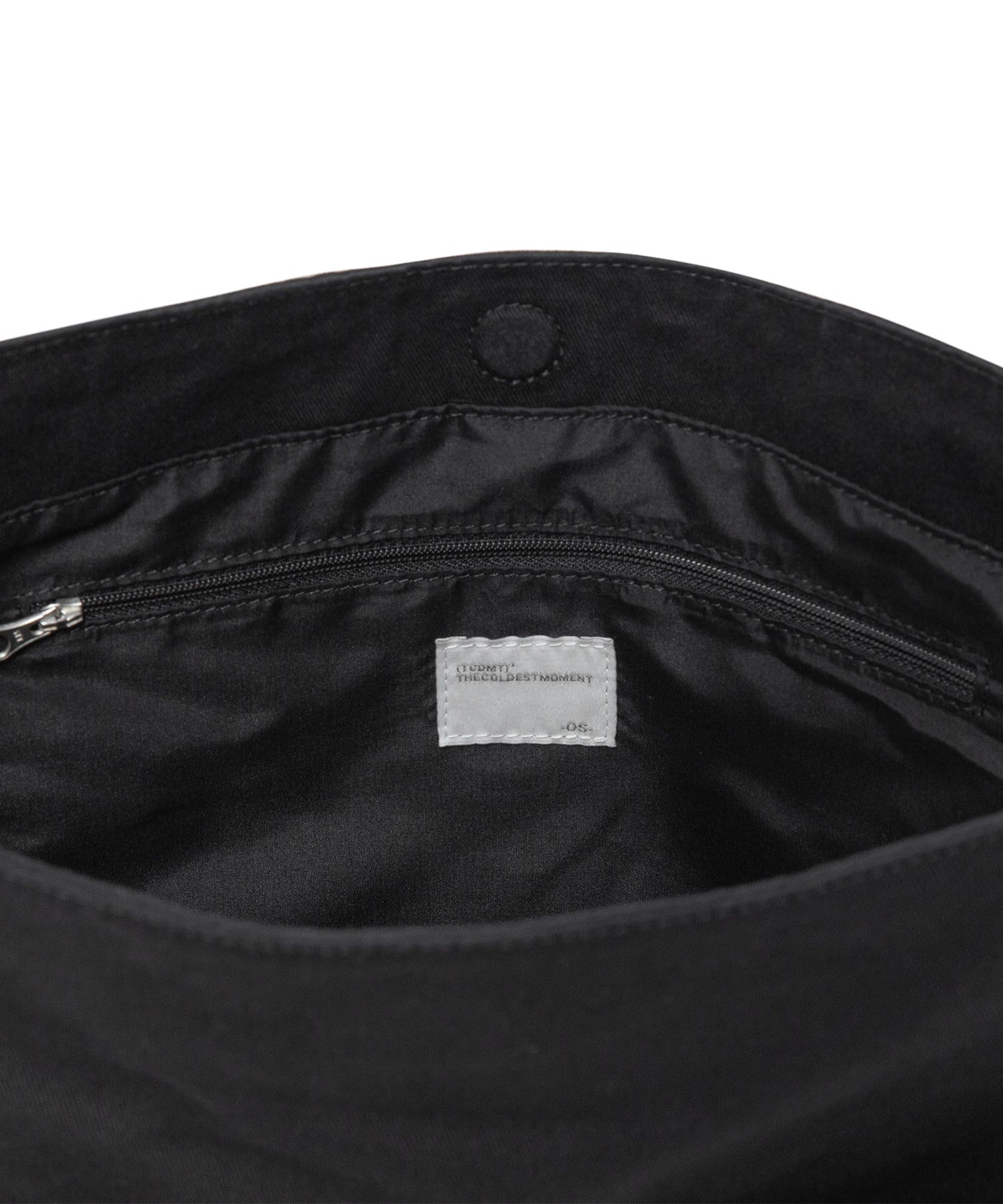 TCM stitch washed cross bag (black)