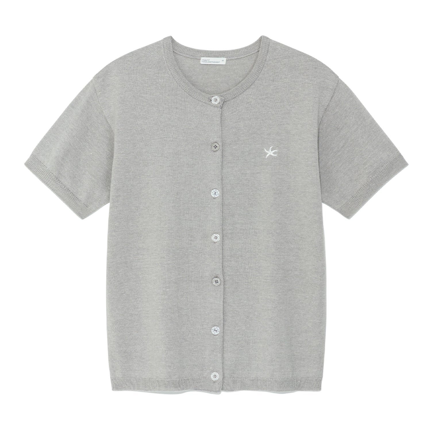 TCM button half knit cardigan