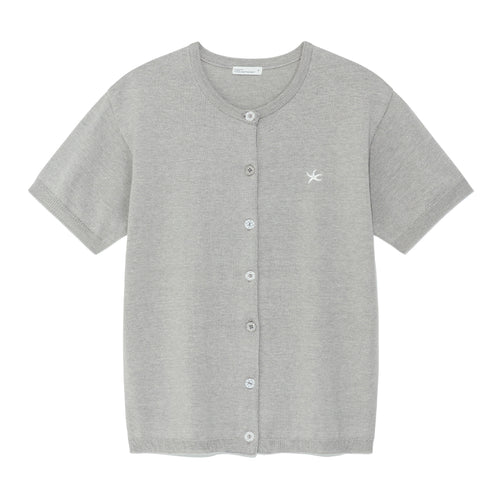 TCM button half knit cardigan