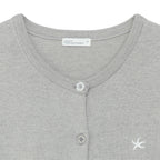 TCM button half knit cardigan