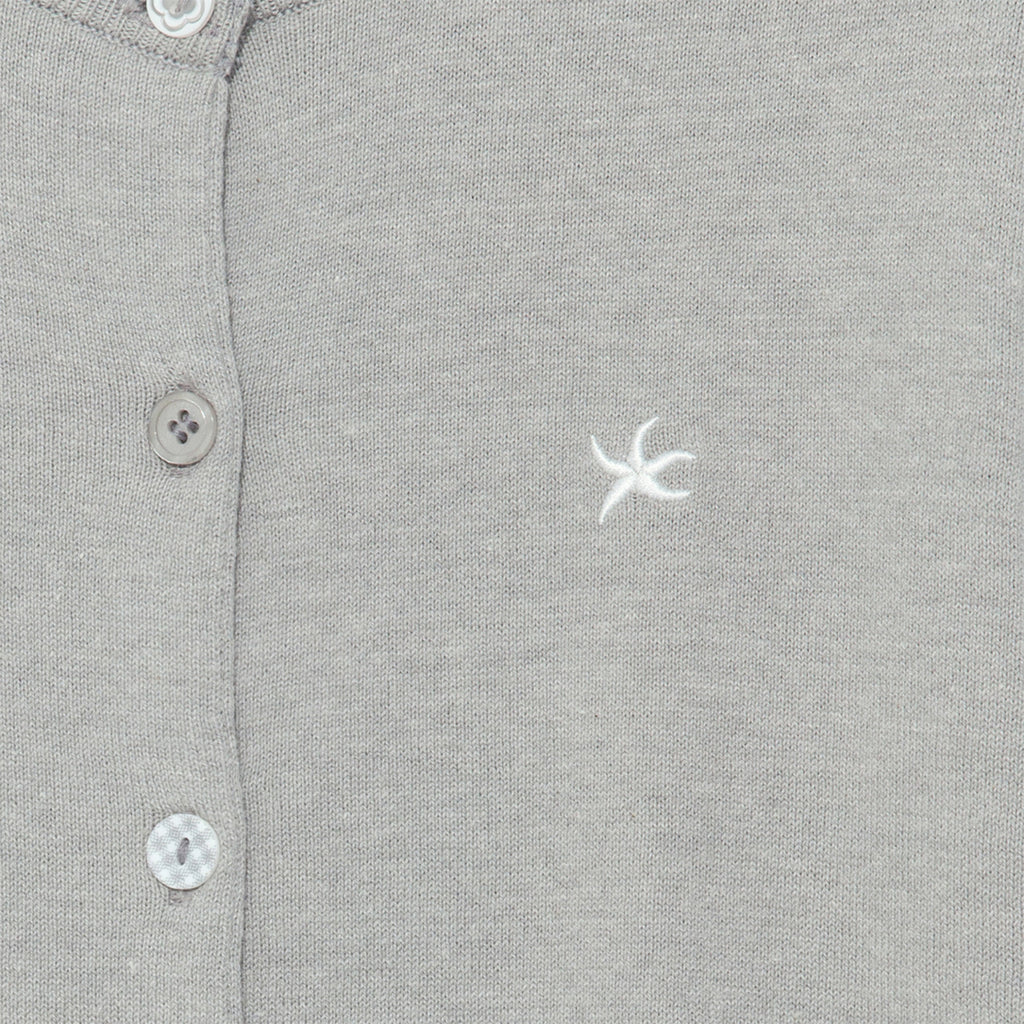TCM button half knit cardigan