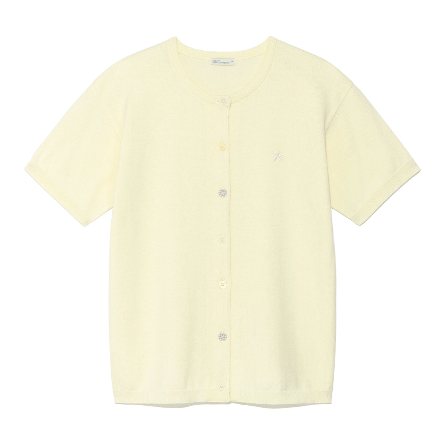 TCM button half knit cardigan