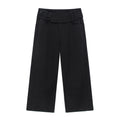 TCM belted check panel pants