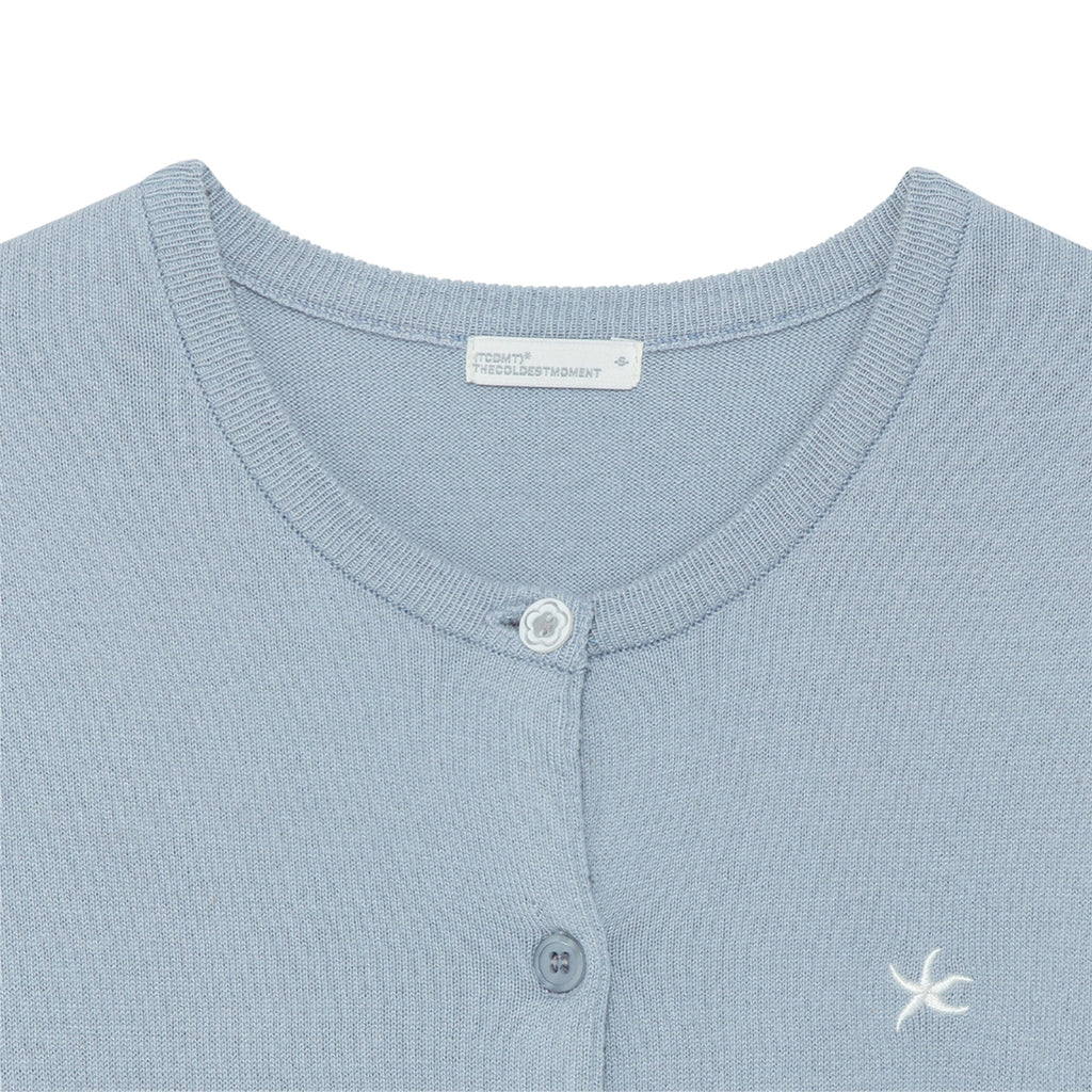 TCM button half knit cardigan