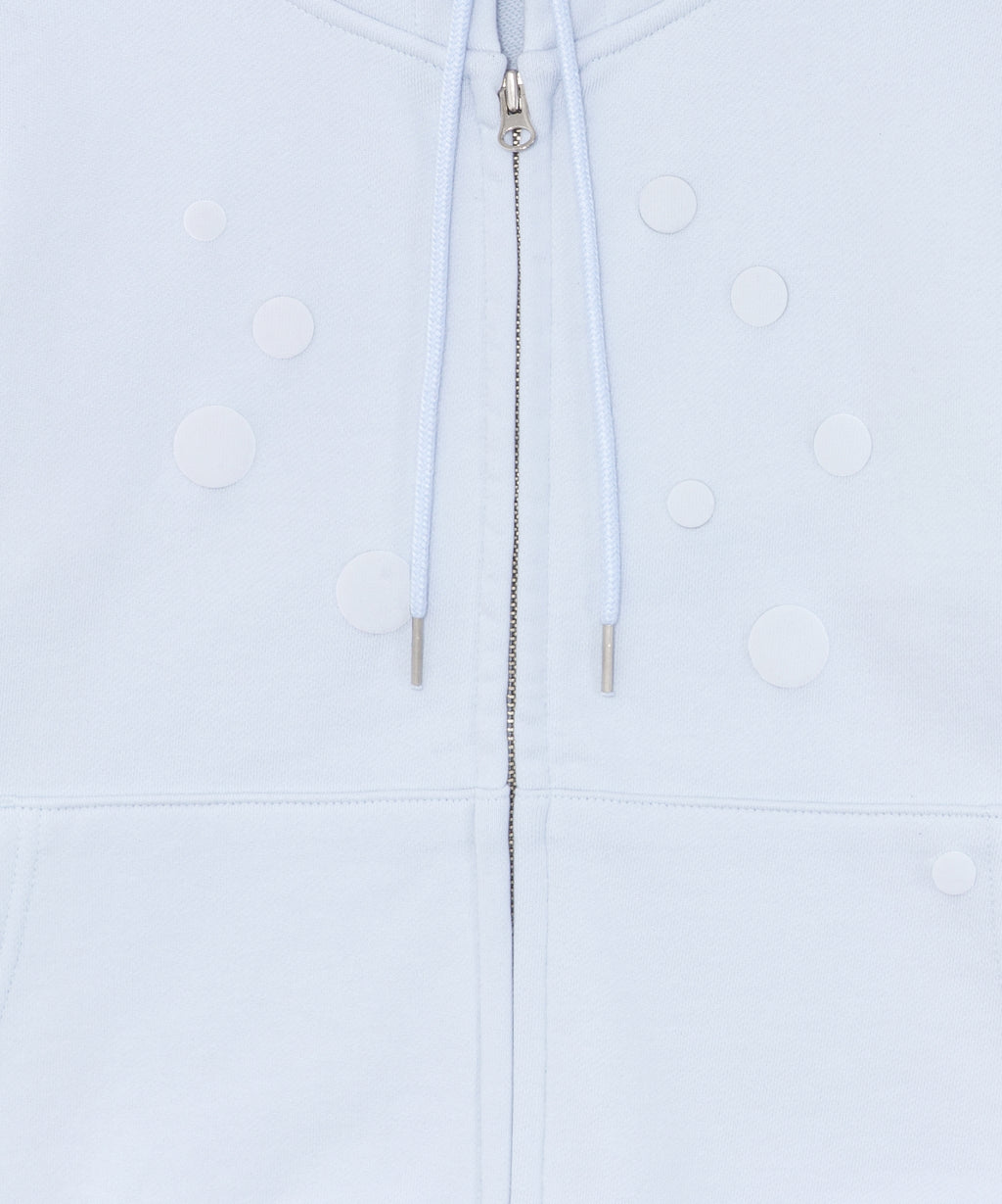 TCM dot hooded zip-up