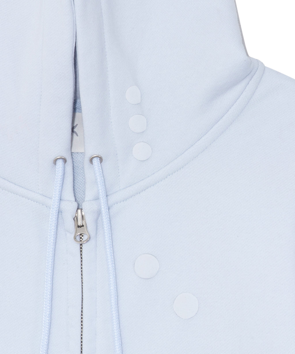 TCM dot hooded zip-up