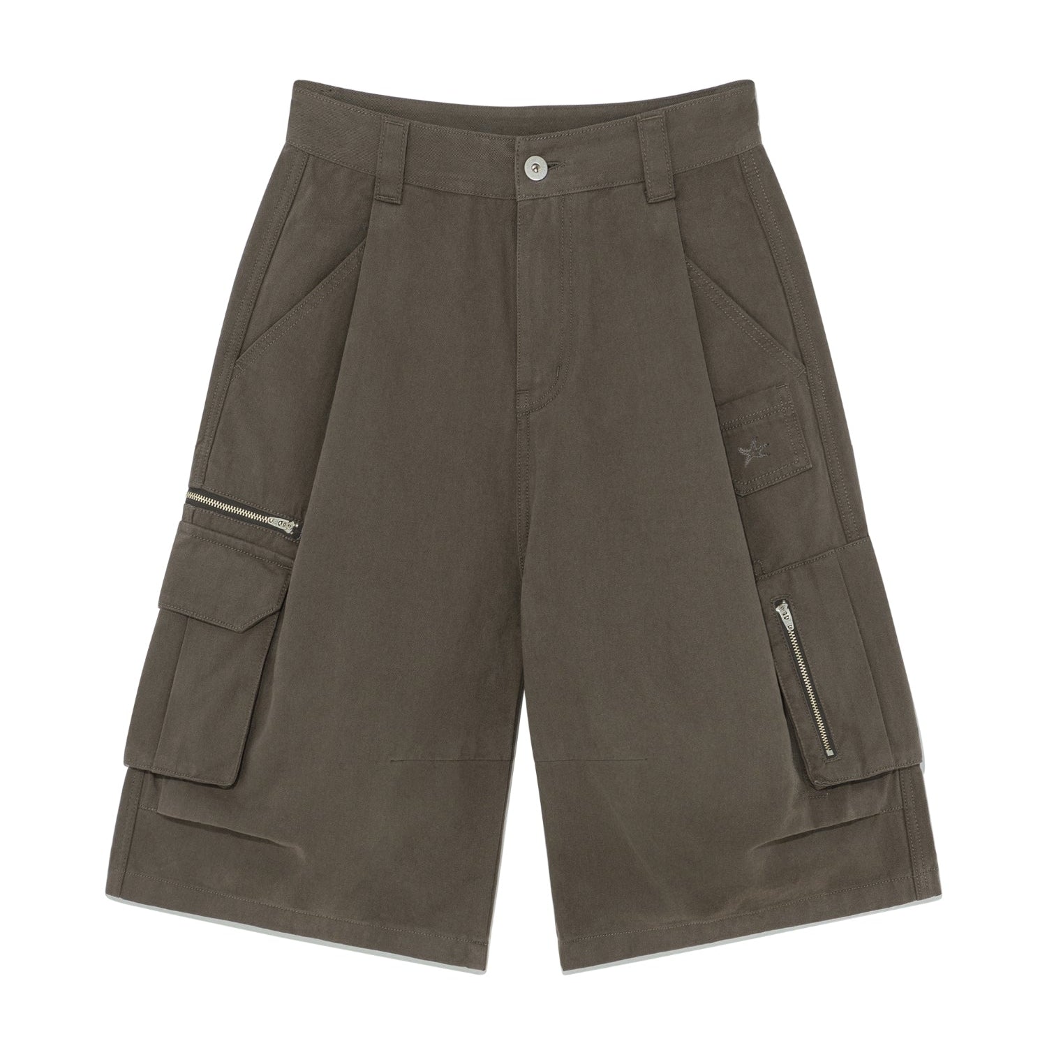TCM metal zipper half pants