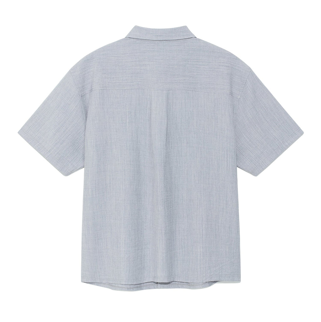 TCM mini logo textured half shirt