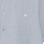 TCM mini logo textured half shirt