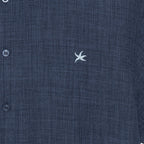 TCM mini logo textured half shirt