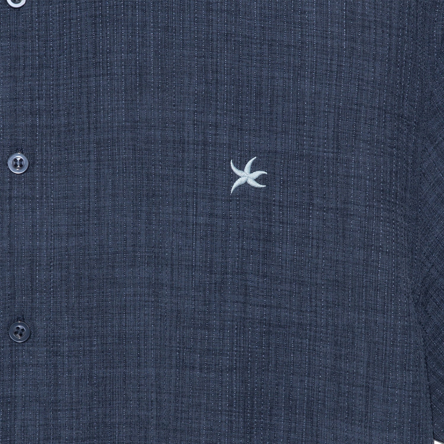 TCM mini logo textured half shirt