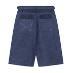 TCM pin stripe stitch half pants