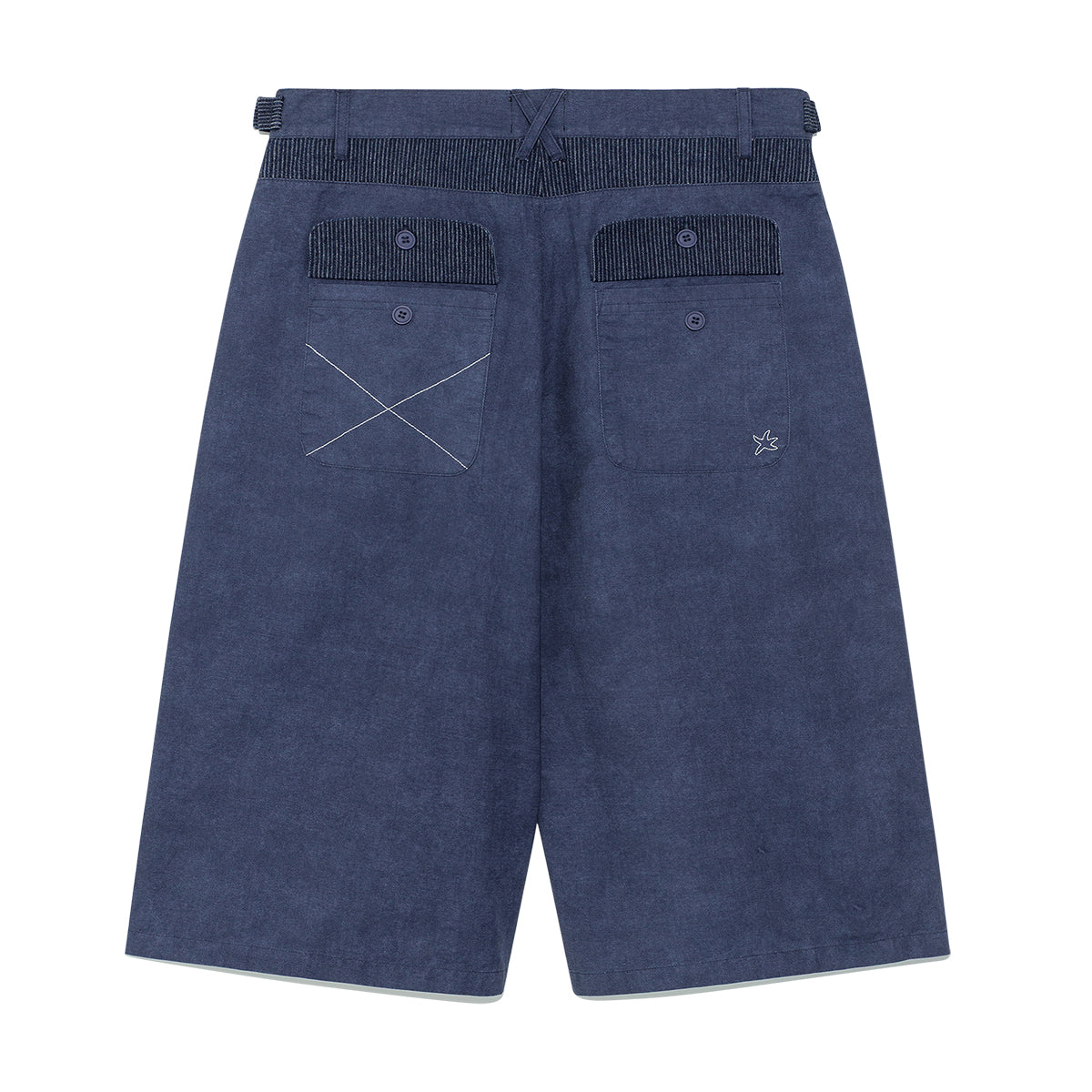 TCM pin stripe stitch half pants