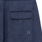 TCM pin stripe stitch half pants