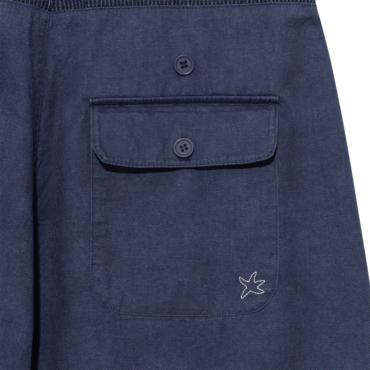 TCM pin stripe stitch half pants