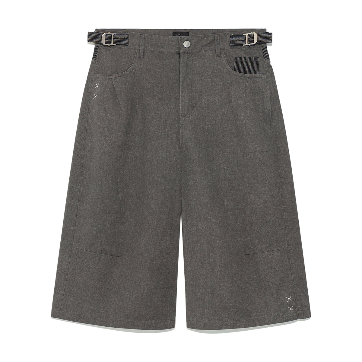 TCM pin stripe stitch half pants