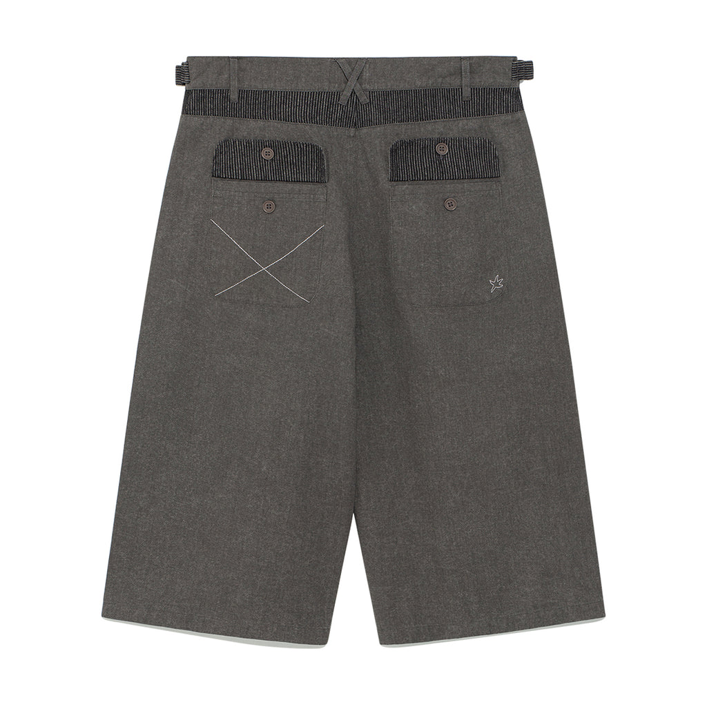 TCM pin stripe stitch half pants