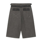 TCM pin stripe stitch half pants