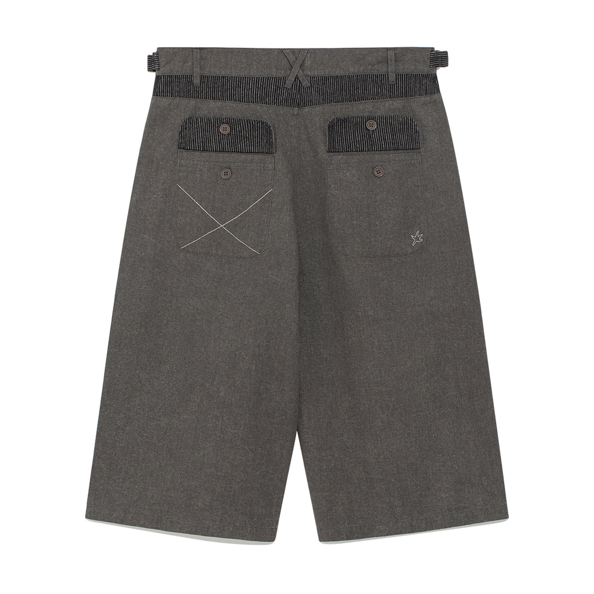 TCM pin stripe stitch half pants
