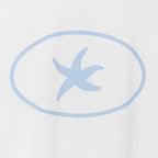 TCM starfish stamp T (white)