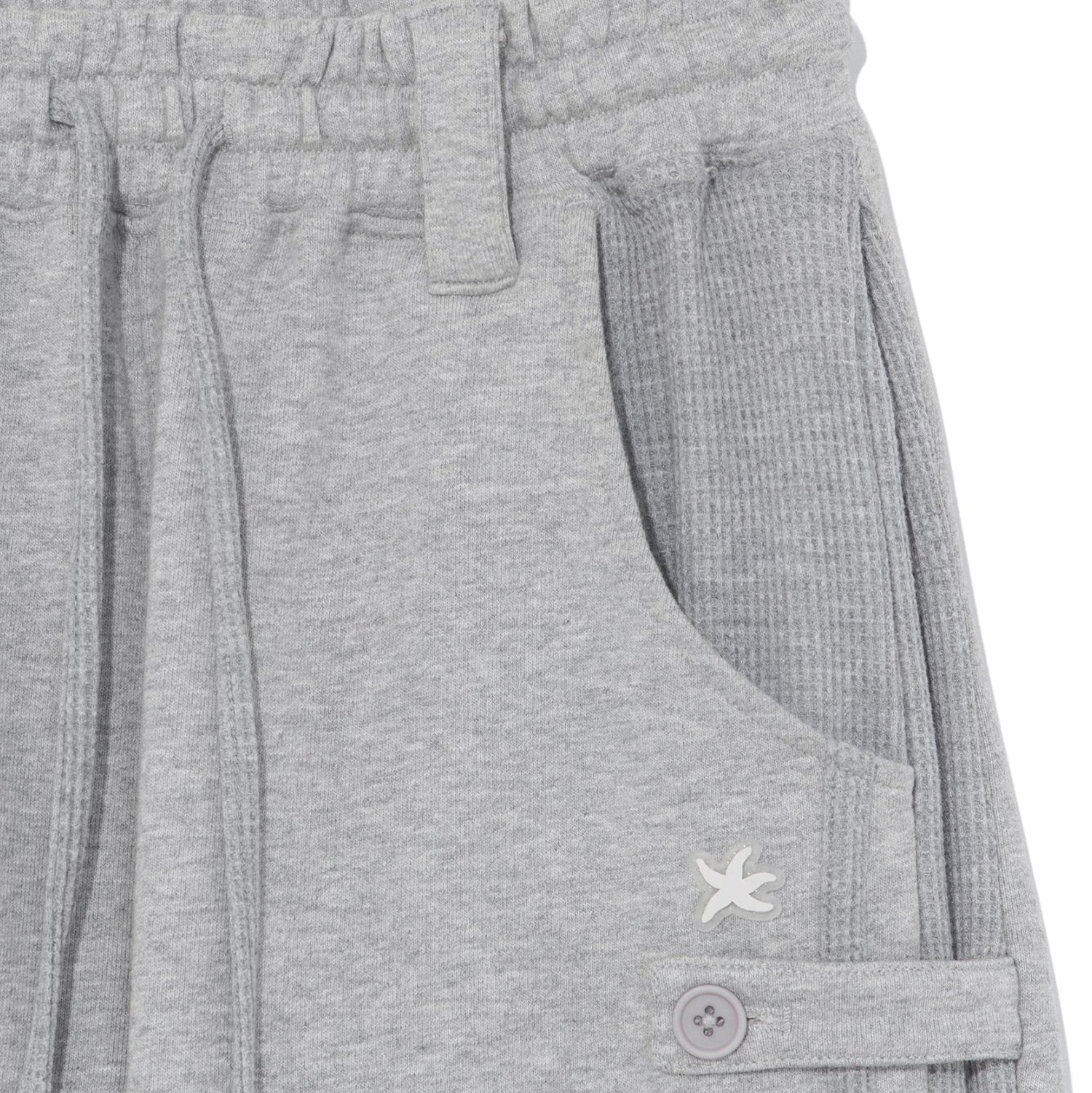 TCM waffle button half sweat pants