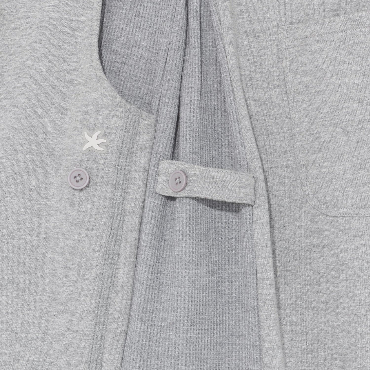 TCM waffle button half sweat pants