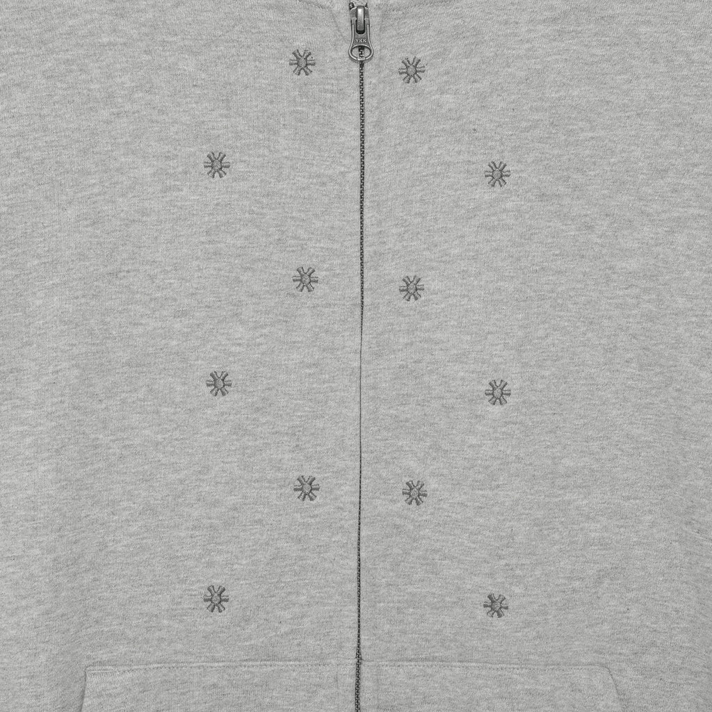 TCM snow stripe hooded zip-up